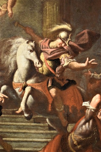 XVIIe siècle - Héliodore expulsé du Temple - Orazio Talami (Bologne 1624-1708)